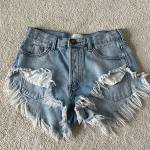 One Teaspoon Jean Shorts